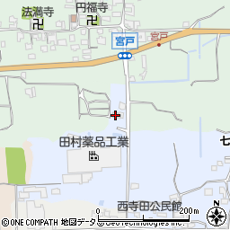 奈良県御所市西寺田87周辺の地図