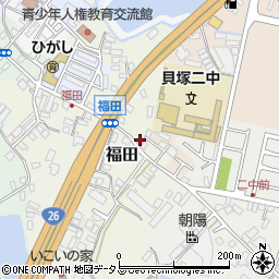 大阪府貝塚市福田116周辺の地図