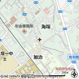 大阪府貝塚市海塚207周辺の地図