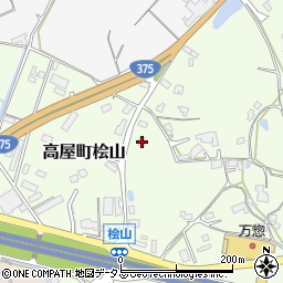広島県東広島市高屋町桧山79周辺の地図