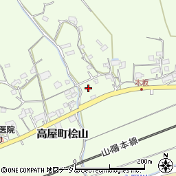 広島県東広島市高屋町桧山779周辺の地図