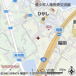 大阪府貝塚市福田63周辺の地図