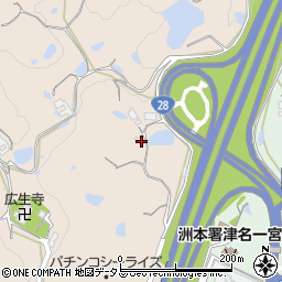 兵庫県淡路市竹谷87周辺の地図