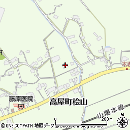 広島県東広島市高屋町桧山474周辺の地図