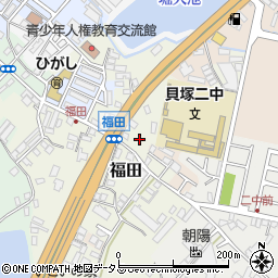 大阪府貝塚市福田114周辺の地図