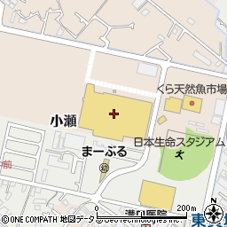 ホームセンタームサシ貝塚店周辺の地図