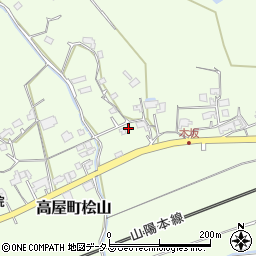 広島県東広島市高屋町桧山782周辺の地図