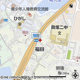 大阪府貝塚市福田118周辺の地図