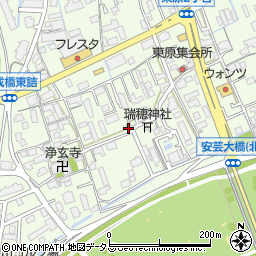 広島県広島市安佐南区東原周辺の地図