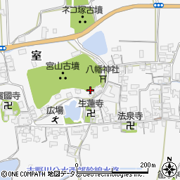 奈良県御所市室周辺の地図