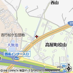 広島県東広島市高屋町桧山28周辺の地図