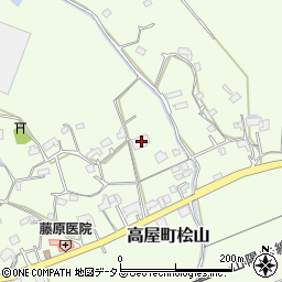 広島県東広島市高屋町桧山476周辺の地図