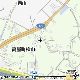 広島県東広島市高屋町桧山80周辺の地図