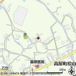広島県東広島市高屋町桧山527周辺の地図