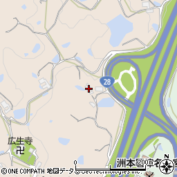 兵庫県淡路市竹谷72周辺の地図