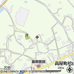 広島県東広島市高屋町桧山550周辺の地図