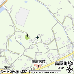 広島県東広島市高屋町桧山550周辺の地図