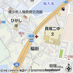 大阪府貝塚市福田112周辺の地図