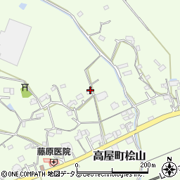 広島県東広島市高屋町桧山519周辺の地図