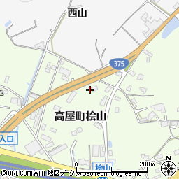 広島県東広島市高屋町桧山1154周辺の地図