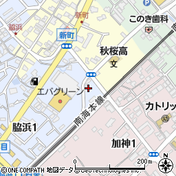 大阪府貝塚市脇浜1丁目1-12周辺の地図