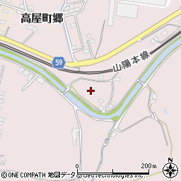広島県東広島市高屋町郷周辺の地図