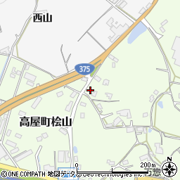 広島県東広島市高屋町桧山82周辺の地図