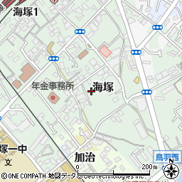 大阪府貝塚市海塚175周辺の地図