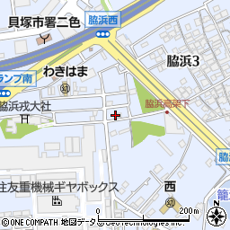 大阪府貝塚市脇浜3丁目28-3周辺の地図