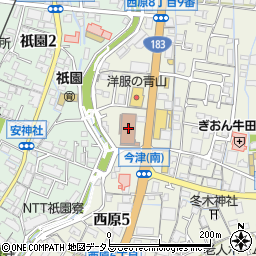 日本郵便安佐南郵便局周辺の地図