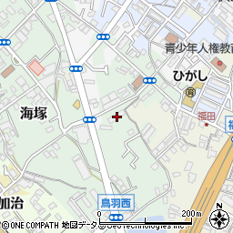 大阪府貝塚市海塚41周辺の地図