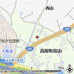 広島県東広島市高屋町桧山29周辺の地図