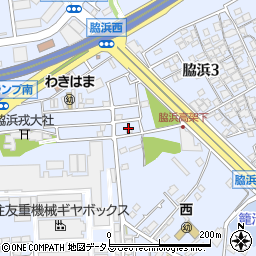 大阪府貝塚市脇浜3丁目28周辺の地図