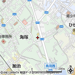 大阪府貝塚市海塚77周辺の地図
