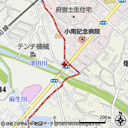 クランコート岸和田弐番館周辺の地図