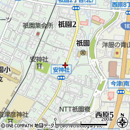 上祇園周辺の地図
