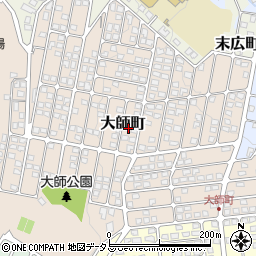 大阪府河内長野市大師町周辺の地図