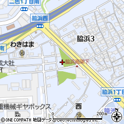 大阪府貝塚市脇浜3丁目27周辺の地図