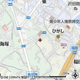 大阪府貝塚市福田69周辺の地図