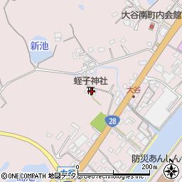 蛭子神社周辺の地図