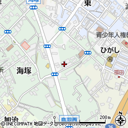 大阪府貝塚市海塚37周辺の地図