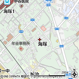 大阪府貝塚市海塚171-5周辺の地図