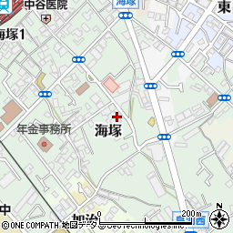 大阪府貝塚市海塚173周辺の地図