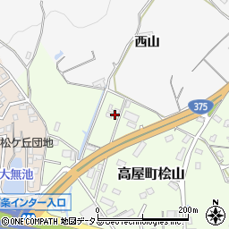 広島県東広島市高屋町桧山40周辺の地図