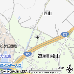 広島県東広島市高屋町桧山40周辺の地図