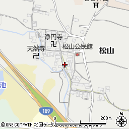 奈良県高市郡高取町松山周辺の地図