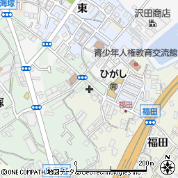 大阪府貝塚市海塚27-8周辺の地図