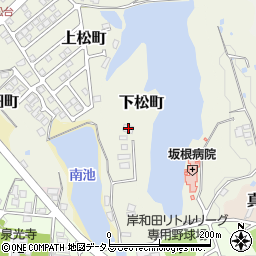 大阪府岸和田市下松町1332周辺の地図