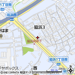 大阪府貝塚市脇浜3丁目20-8周辺の地図