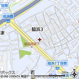 大阪府貝塚市脇浜3丁目20-2周辺の地図